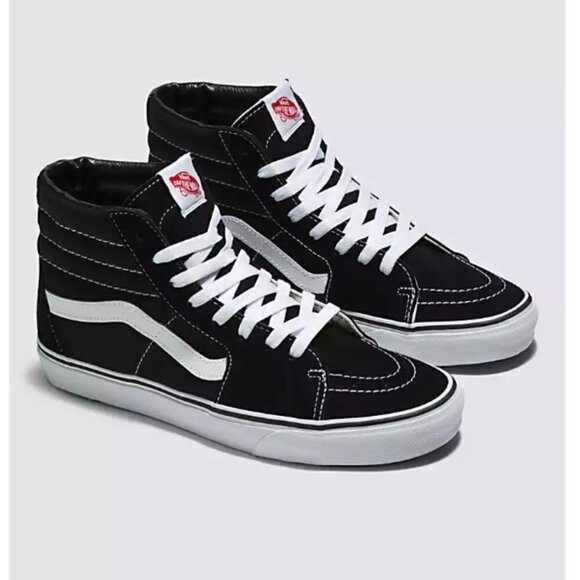 EC Vans Black and White SK8-HI SHOE - Size 5 - Picture 1 of 9